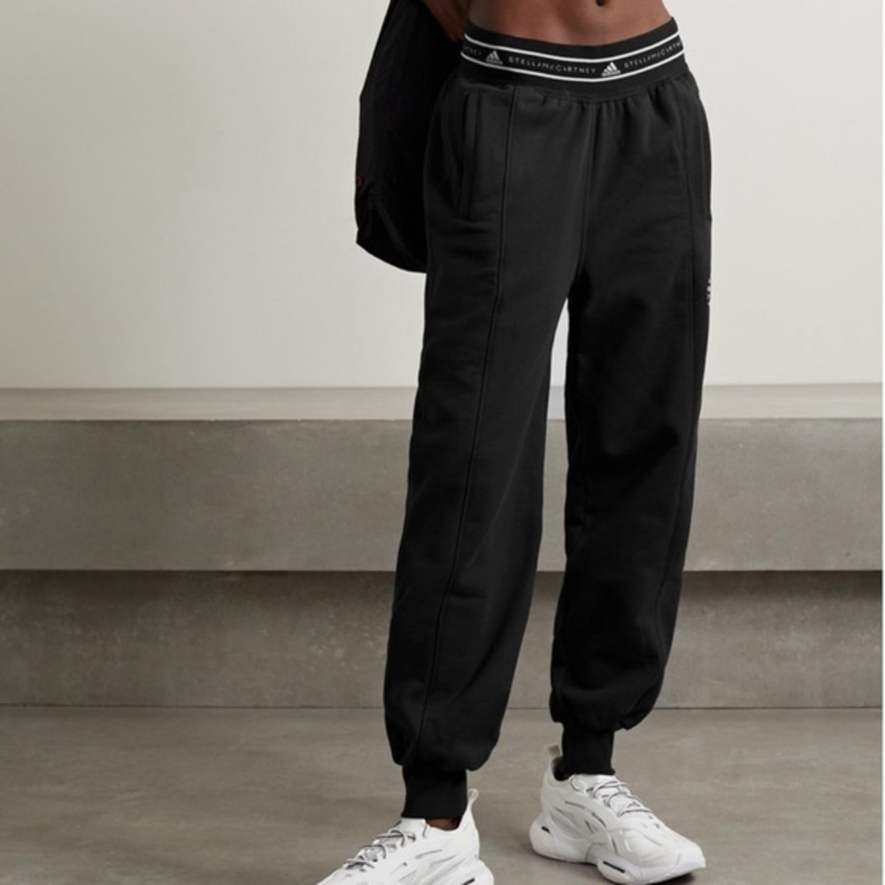 Adidas by Stella McCartney Printed Organic Cotton-Jersey Track Pants